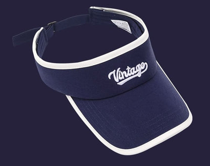 Sun Lettering Visor Embroidered Piped