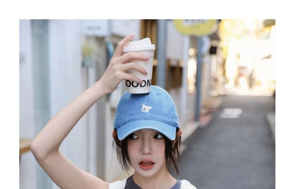 Embroidered Denim Cap Baseball Dog