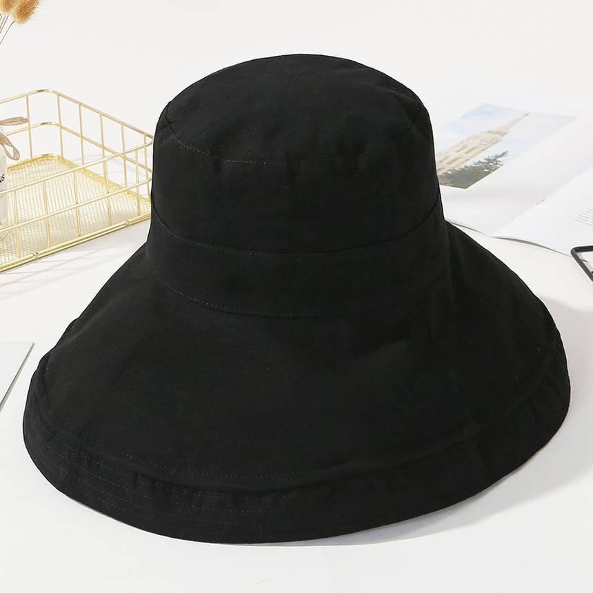 Double Hat Sun Plaid Side Plain