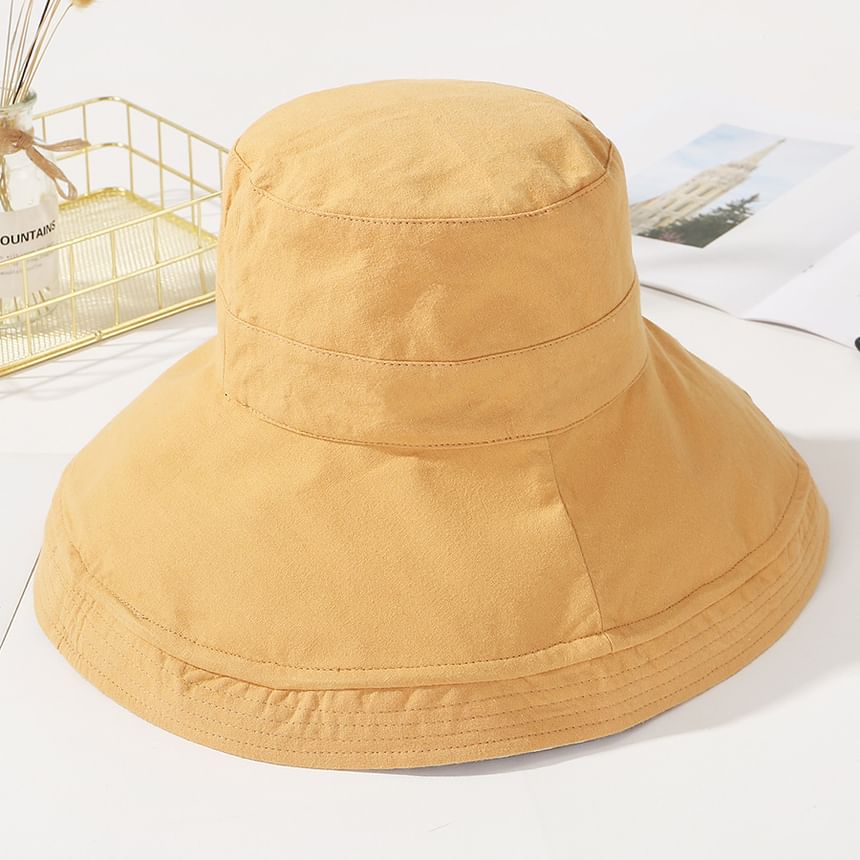 Double Hat Sun Plaid Side Plain