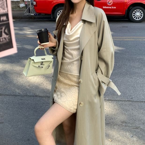 Strap Neck Plain Cowl Top Spaghetti Camisole