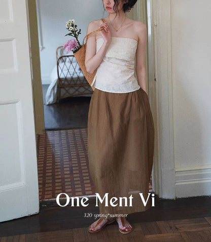 Print Floral Top Tube Sleeveless