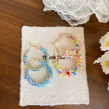 / Bow Star Heart Hoop Earring