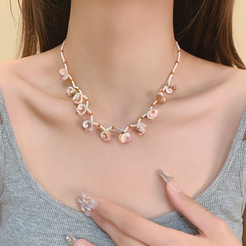 / Bead Shell Bracelet Necklace