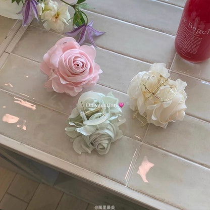 Flower Fabric Hair Claw