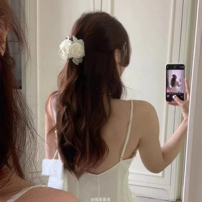 Flower Fabric Hair Claw