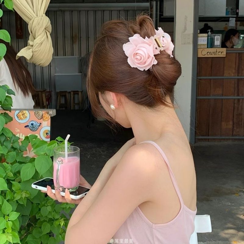 Flower Fabric Hair Claw