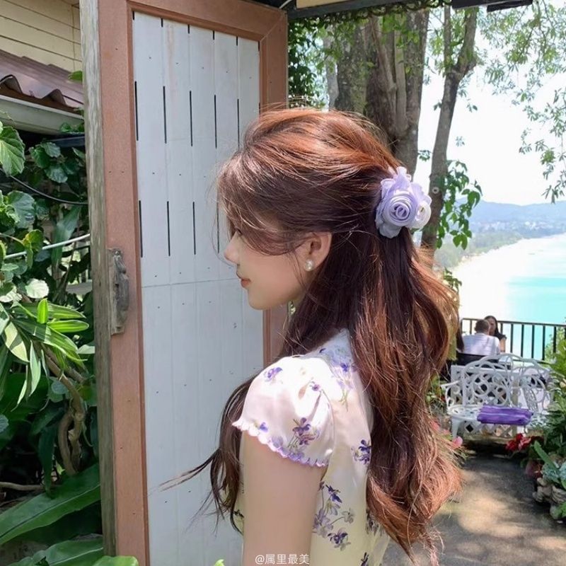 Flower Fabric Hair Claw