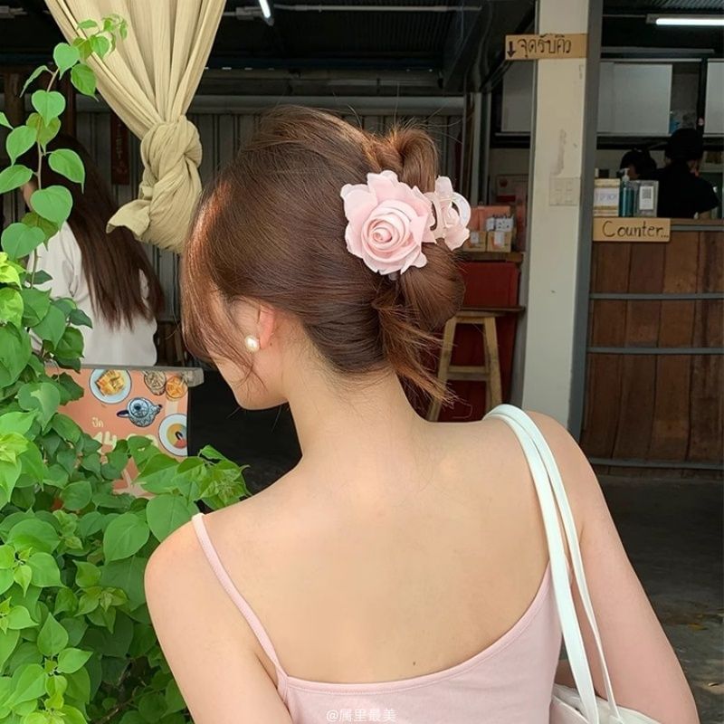 Flower Fabric Hair Claw