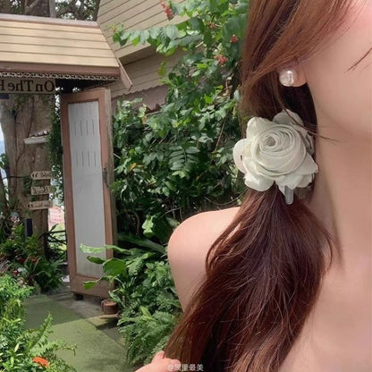 Flower Fabric Hair Claw