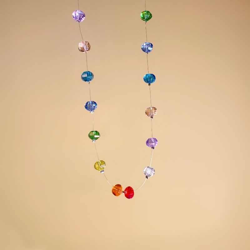 Necklace Rainbow Beaded