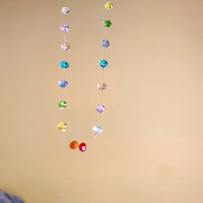 Necklace Rainbow Beaded