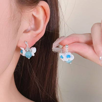 Beaded Floral Earring Drop / Necklace