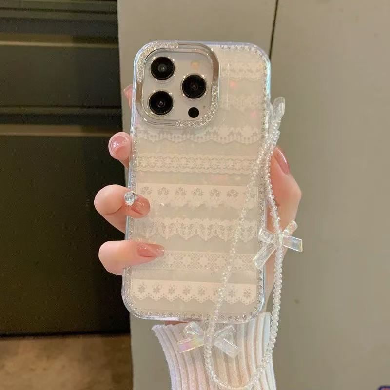 Strap Ribbon Case Decoration Adhesive Phone Lace / Set Print