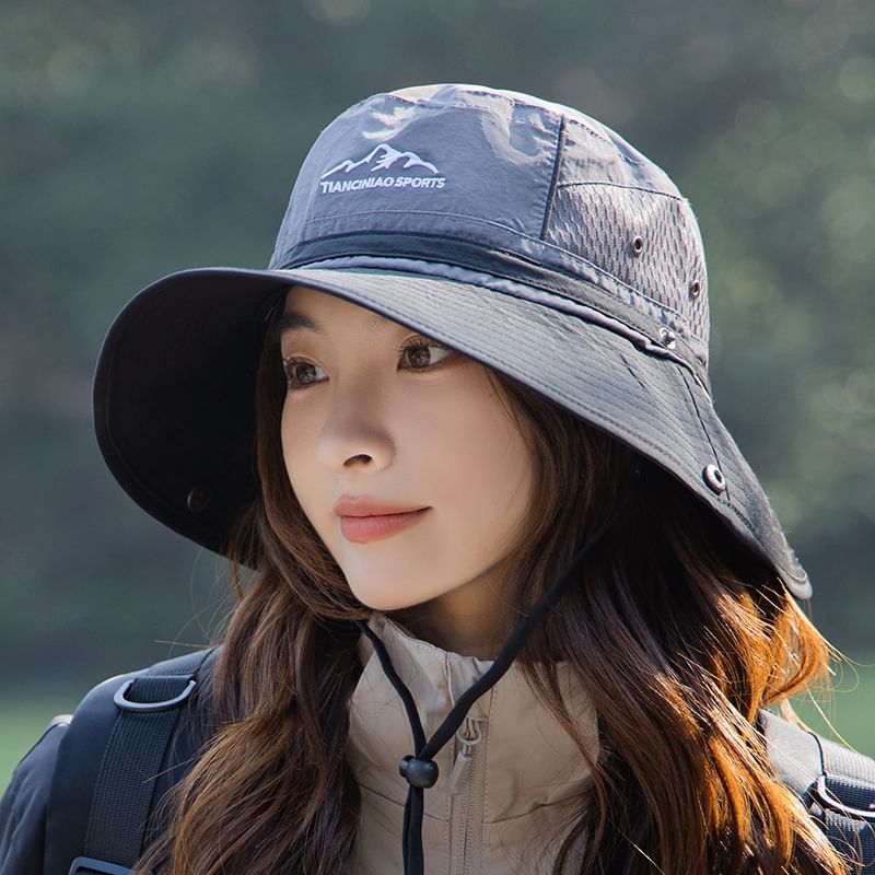 Panel Embroidered Boonie Hat