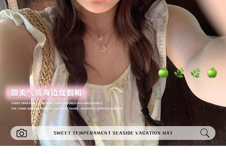 Cloche Hat Woven Bow