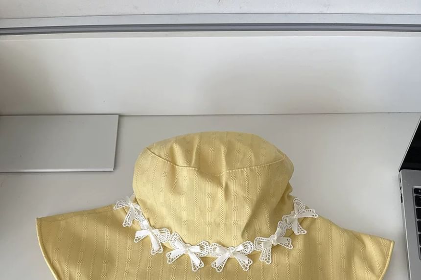 Sun Hat Applique Bow