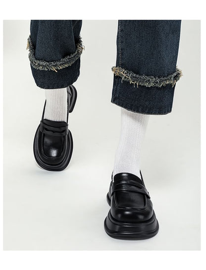 Loafers Heel Chunky Platform