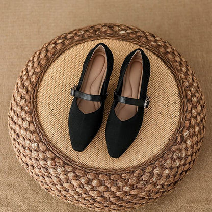 Heel Pumps Mary Toe Chunky Square Jane