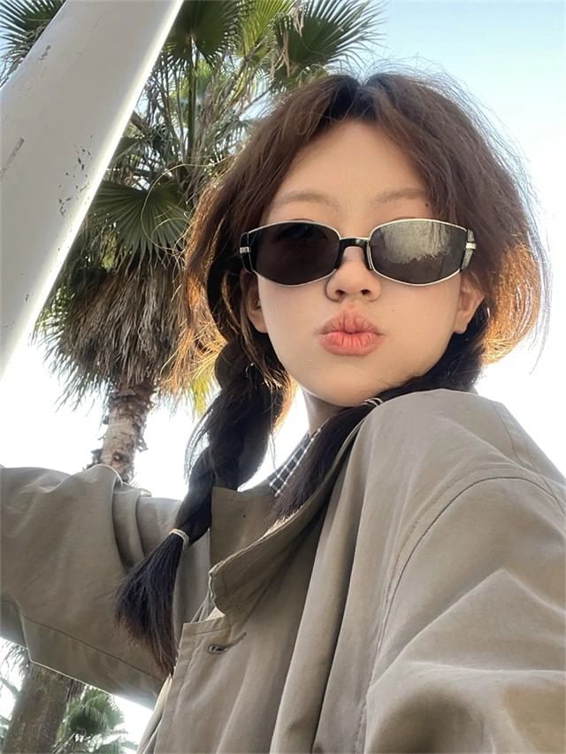 Sunglasses Rectangular Plain