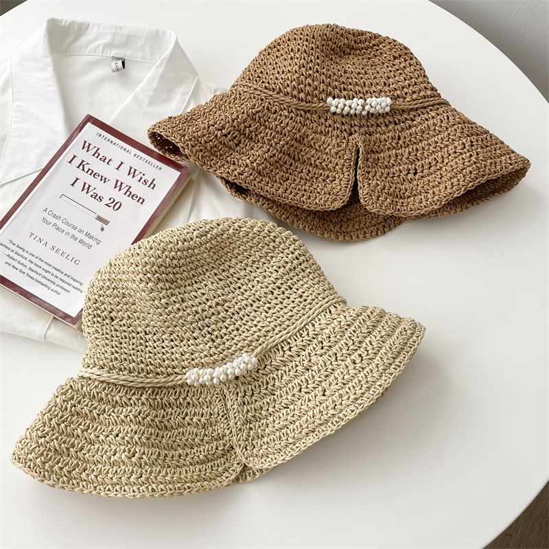 Straw Cloche Hat