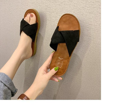 Slide Criss Sandals Cross