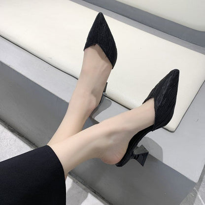 Kitten Mules Toe Heel Pointed
