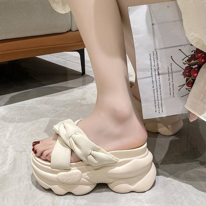 Platform Criss Sandals Cross Slide