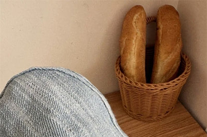 Newsboy Cap Denim Ribbon