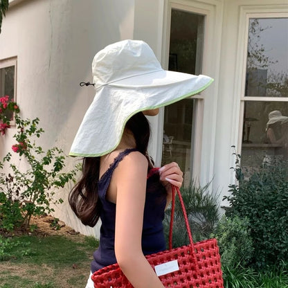 Hiking Contrast Bucket Hat Plain Trim