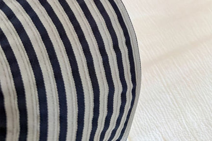 Visor Striped Brim Wide