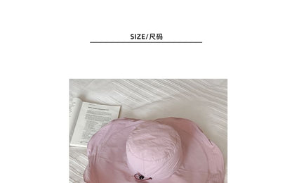 Plain Hiking Bucket Ruffle Hat