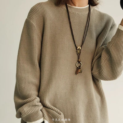 Layered Necklace Star Cord Bead Pendant