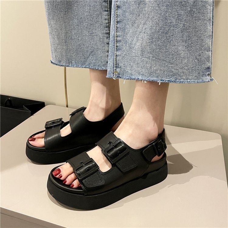 Sandals Platform Buckled