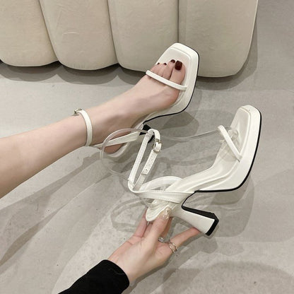 Ankle Platform High Sandals Heel Strap