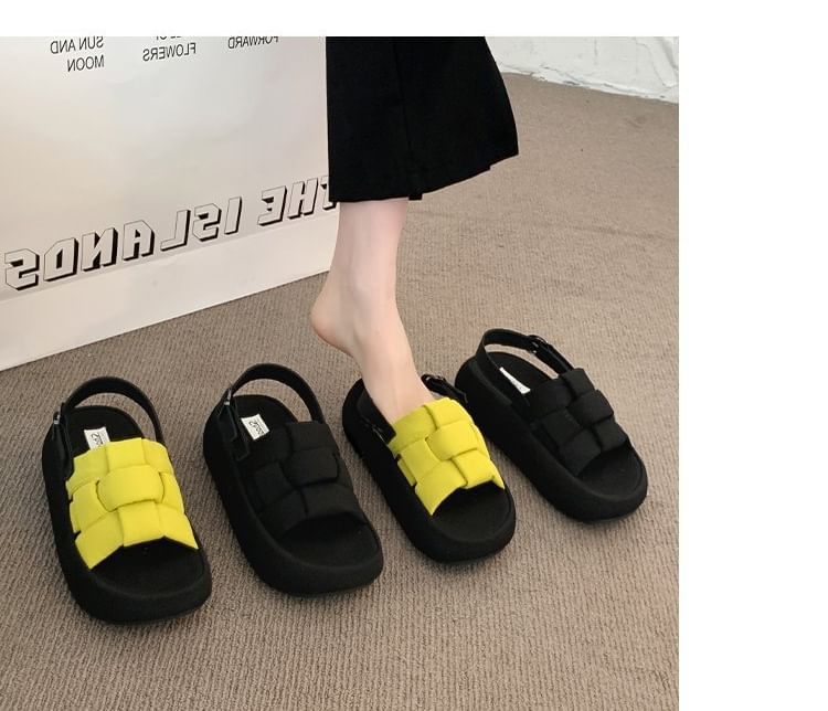 Sandals Platform Woven