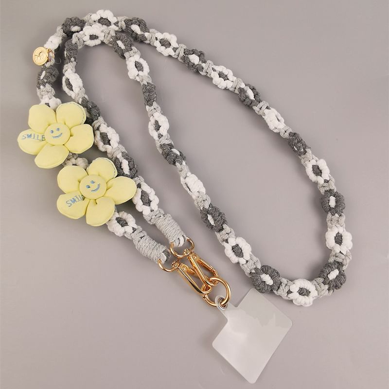 Lanyard Pad Phone Flower with
