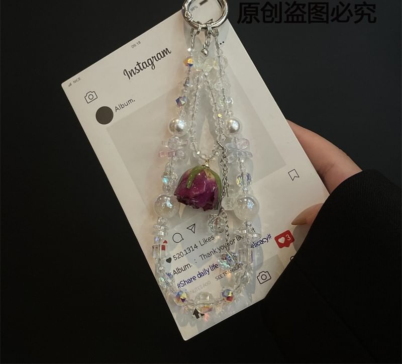 Pad Phone with Lanyard Beaded