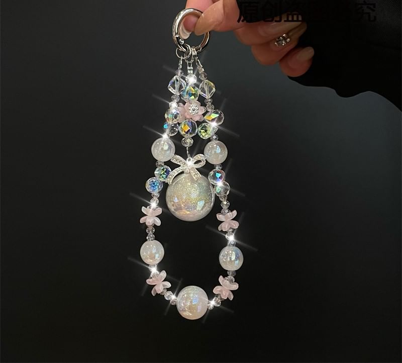 Pearl Phone Faux Lanyard with Pad