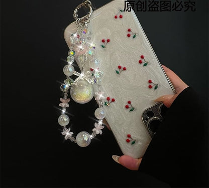 Pearl Phone Faux Lanyard with Pad