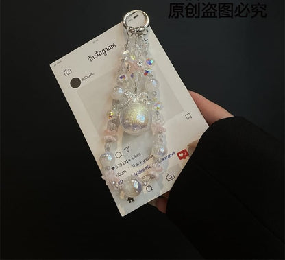 Pearl Phone Faux Lanyard with Pad