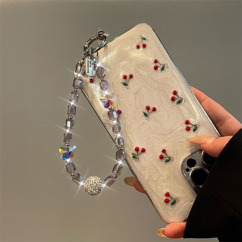 Lanyard Beaded Butterfly Phone