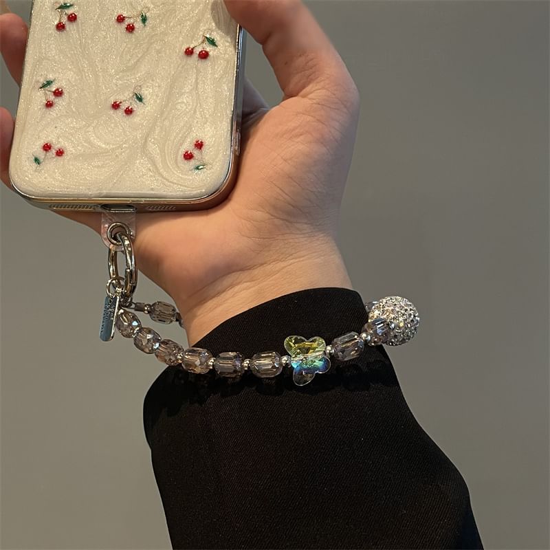 Lanyard Beaded Butterfly Phone