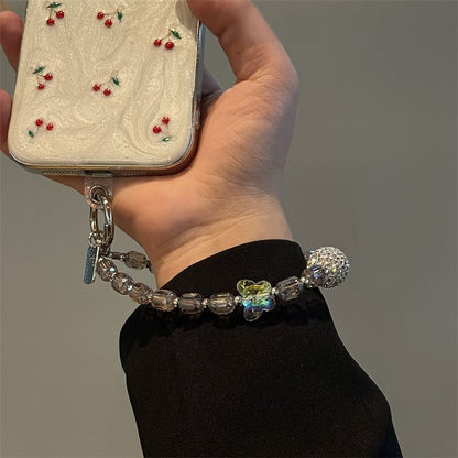 Lanyard Beaded Butterfly Phone