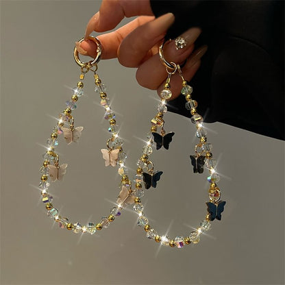 Butterfly Lanyard Beaded Phone