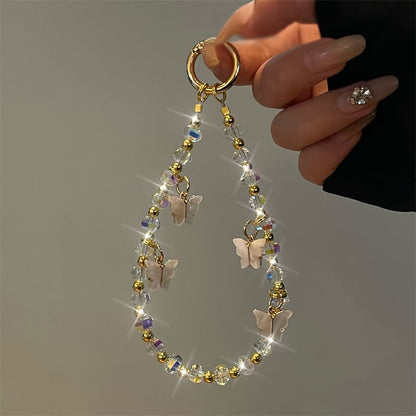 Butterfly Lanyard Beaded Phone