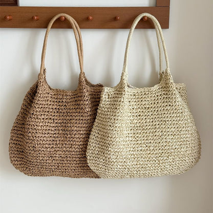 Plain Bag Tote Straw