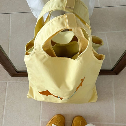 Nylon Bag Tote Embroidered