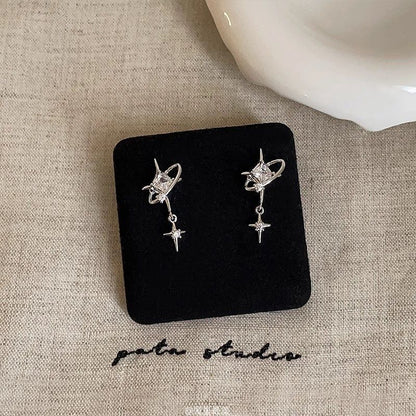 Drop Earring Star CZ