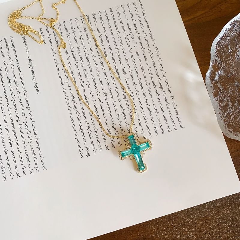 Chain Cross Necklace Pendant Alloy